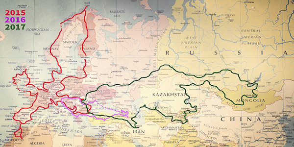 O călătorie din România până în Mongolia, la bordul unei motociclete cu ataș